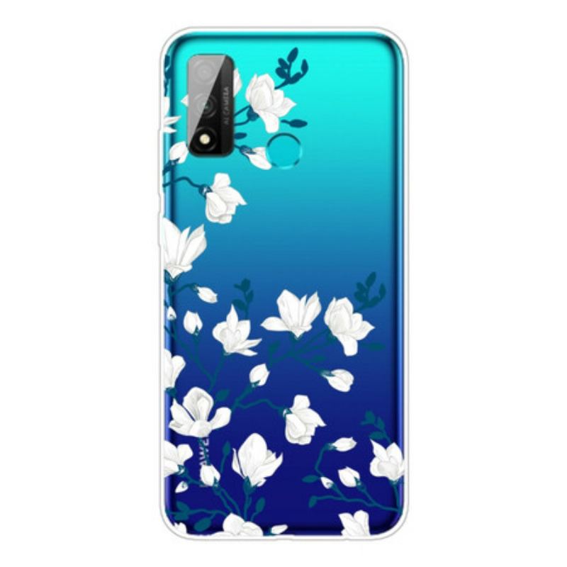 Tok Huawei P Smart 2020 Fehér Virágok