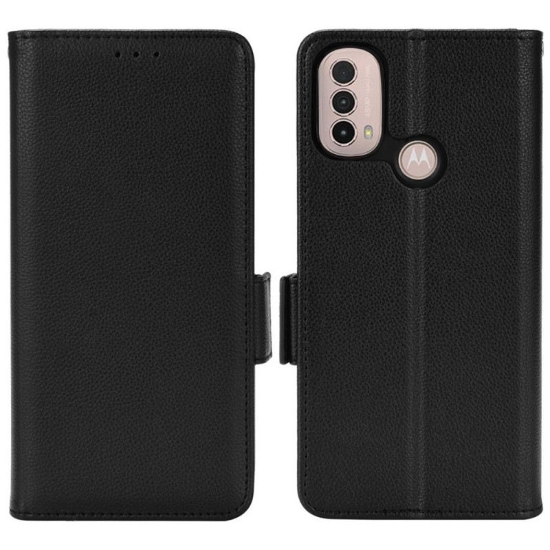 Fliptok / Bőrtok Moto E40 / E30 / E20 Flap Dupla Új Színek