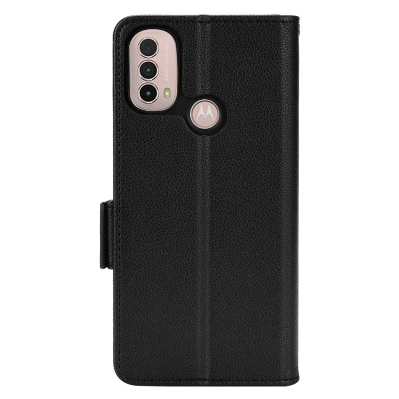 Fliptok / Bőrtok Moto E40 / E30 / E20 Flap Dupla Új Színek