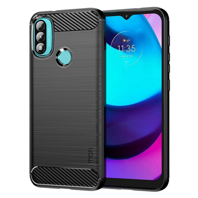 Telefontok Moto E40 / E30 / E20 Mofi Szálcsiszolt Szénszálas