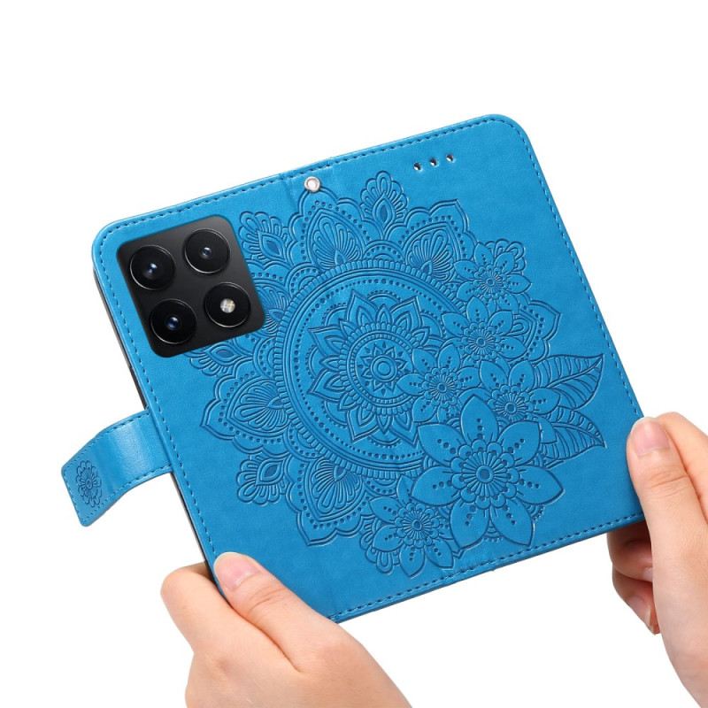 Bőrtok Xiaomi 14t Mandala Lenyomat