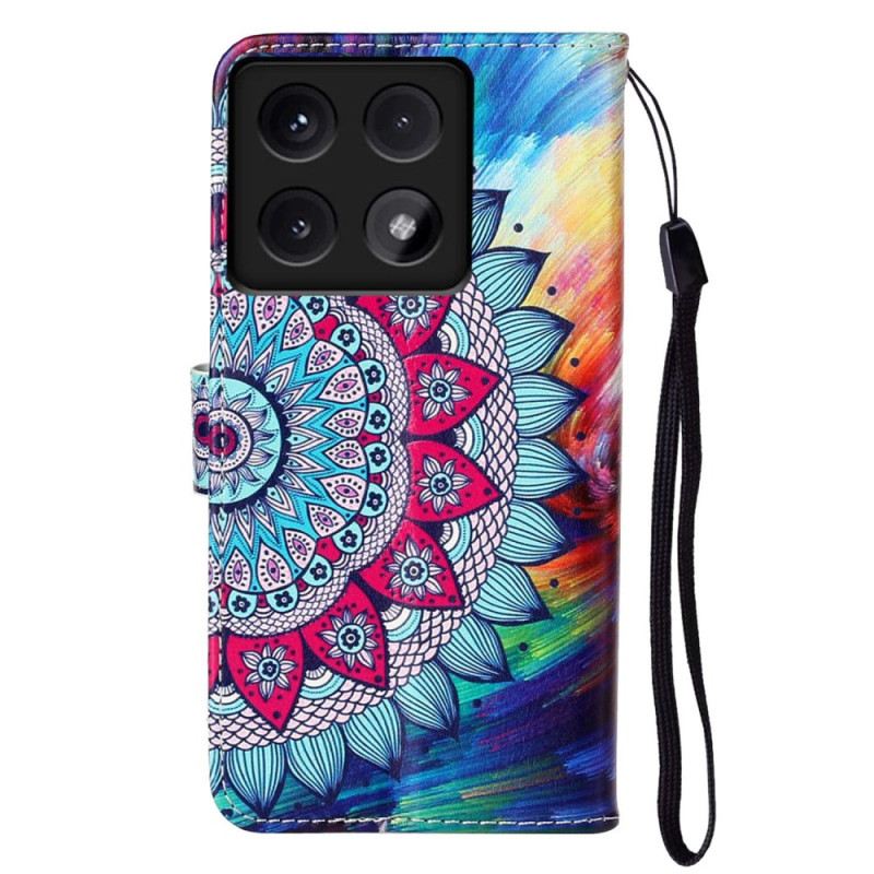 Bőrtok Xiaomi 14t Mandala Premium