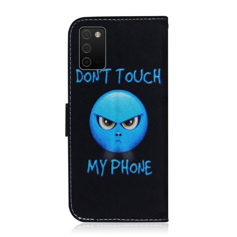 Fliptok / Bőrtok Samsung Galaxy A03s Emoji Telefon