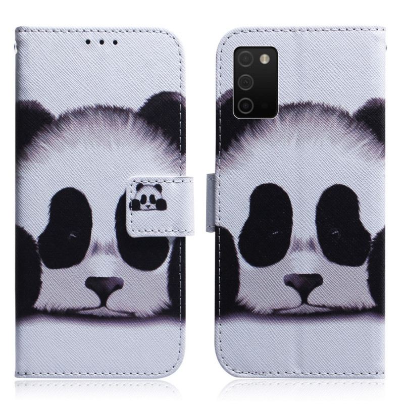 Fliptok / Bőrtok Samsung Galaxy A03s Panda Arc