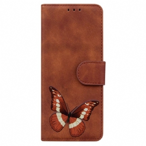 Fliptok / Bőrtok Samsung Galaxy A03s Skin-touch Butterfly