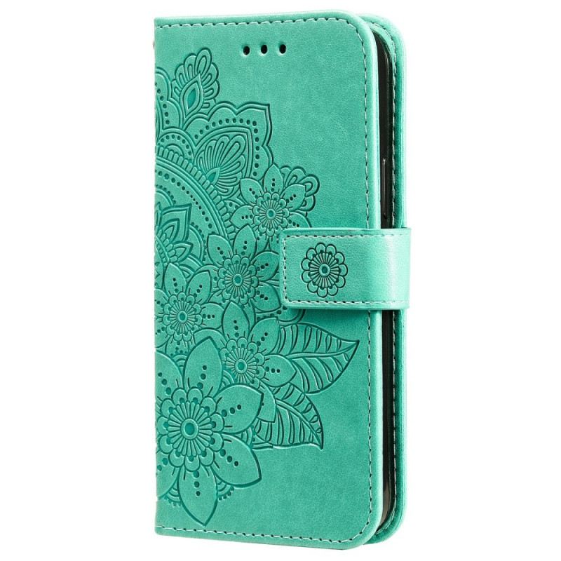 Fliptok Samsung Galaxy A03s Virág Mandala