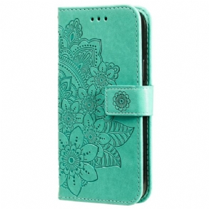 Fliptok Samsung Galaxy A03s Virág Mandala