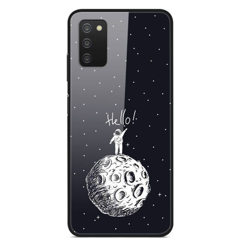 Tok Samsung Galaxy A03s Hello Moon Tempered Glass