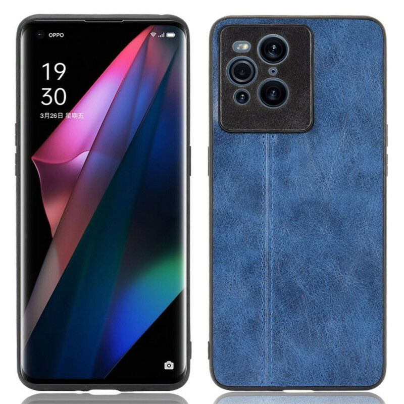 Telefontok Oppo Find X3 Pro Couture Bőr Hatás