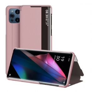 Tok Oppo Find X3 Pro Texturált Műbőr