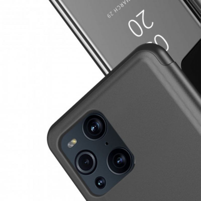 Tok Oppo Find X3 Pro Tükör És Műbőr