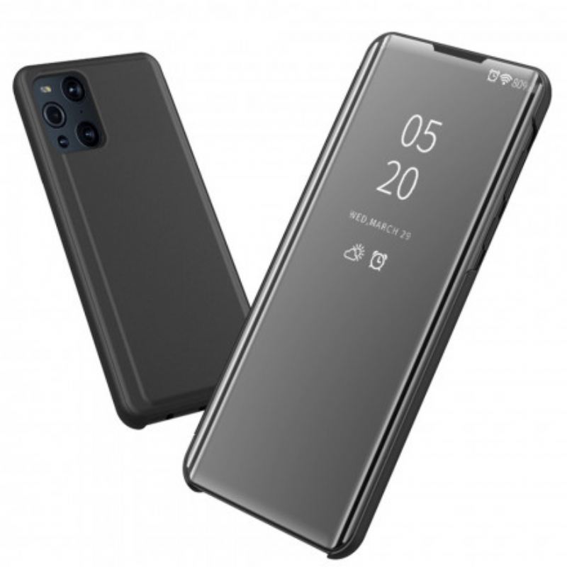 Tok Oppo Find X3 Pro Tükör És Műbőr