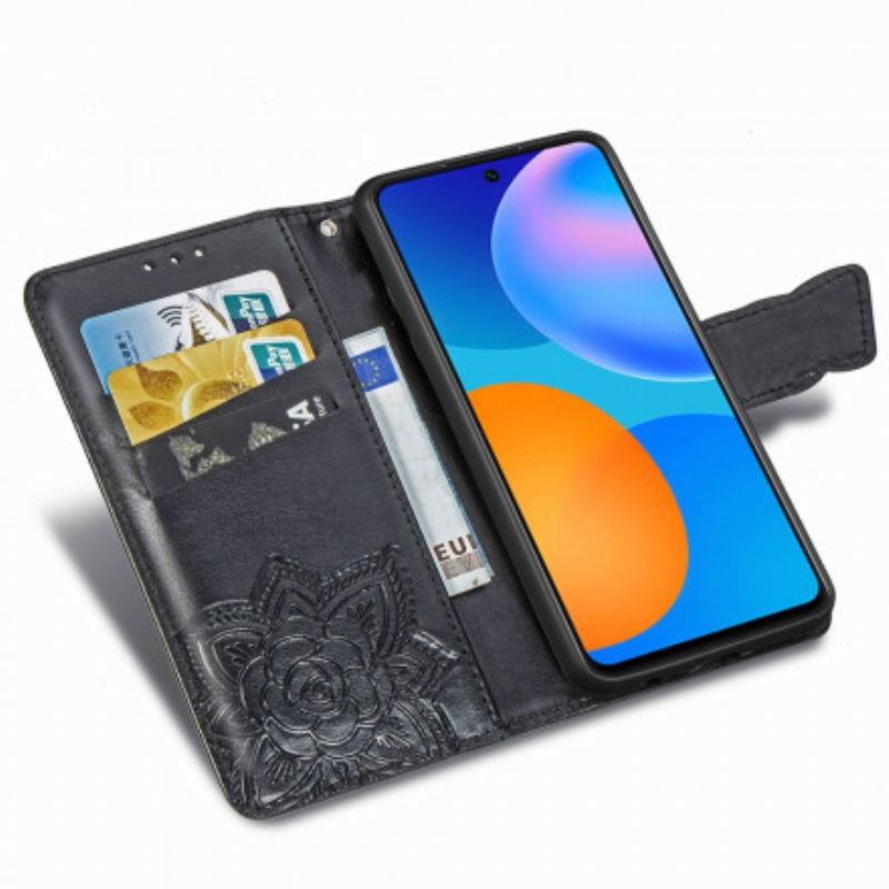 Fliptok / Bőrtok Huawei P Smart 2021 Fél Pillangók