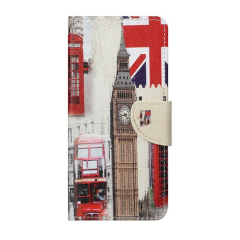 Fliptok / Bőrtok Huawei P Smart 2021 Londoni Élet