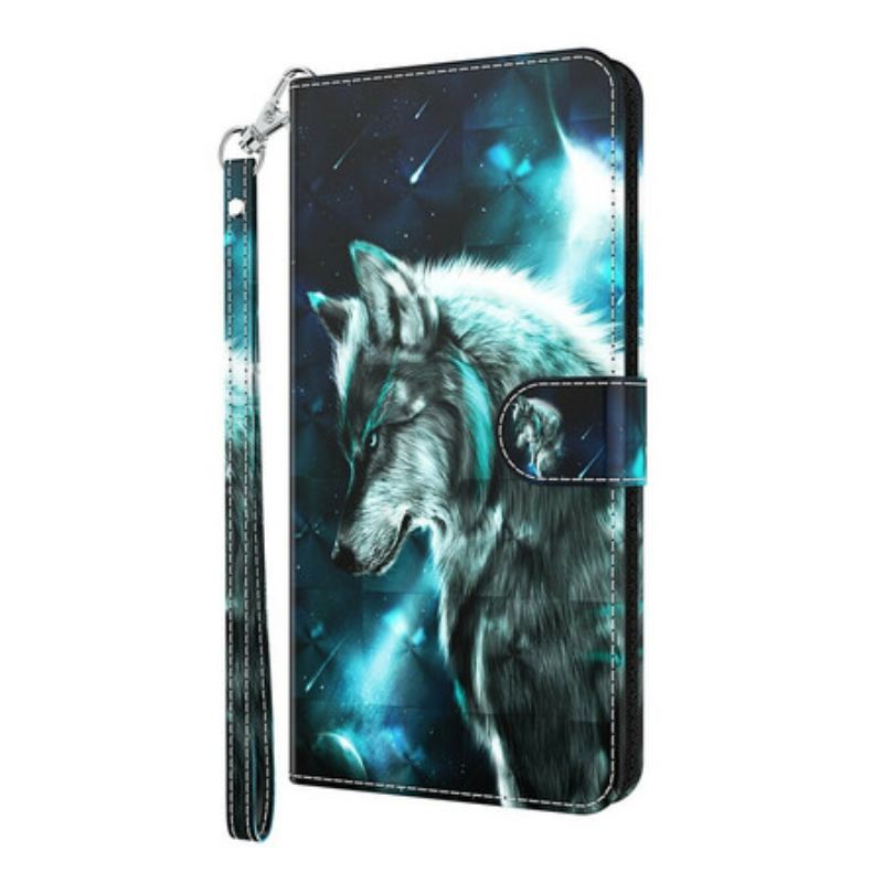 Fliptok / Bőrtok Huawei P Smart 2021 Majestic Wolf