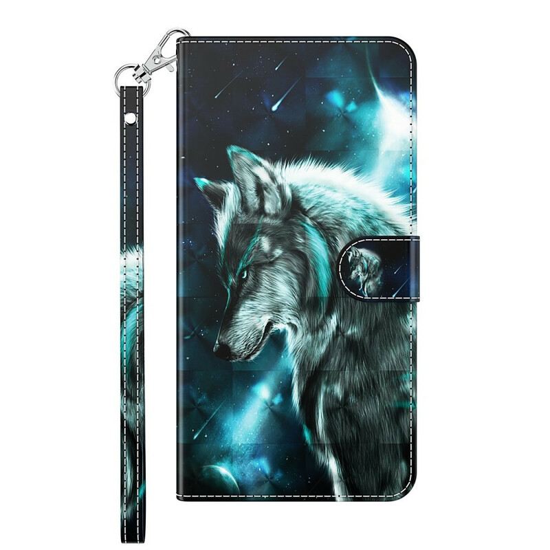 Fliptok / Bőrtok Huawei P Smart 2021 Majestic Wolf