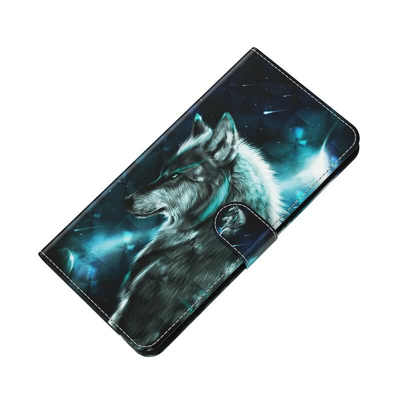 Fliptok / Bőrtok Huawei P Smart 2021 Majestic Wolf