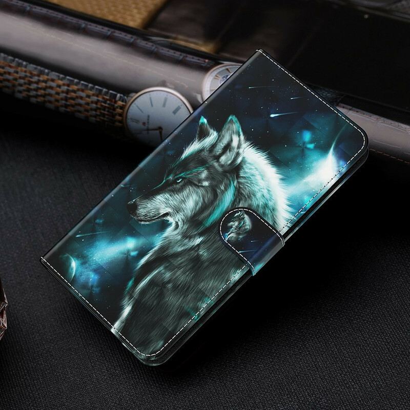 Fliptok / Bőrtok Huawei P Smart 2021 Majestic Wolf