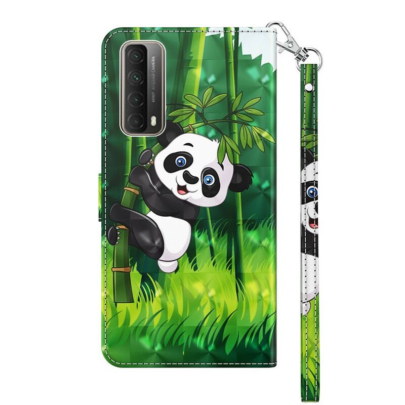 Fliptok / Bőrtok Huawei P Smart 2021 Panda És Bambusz