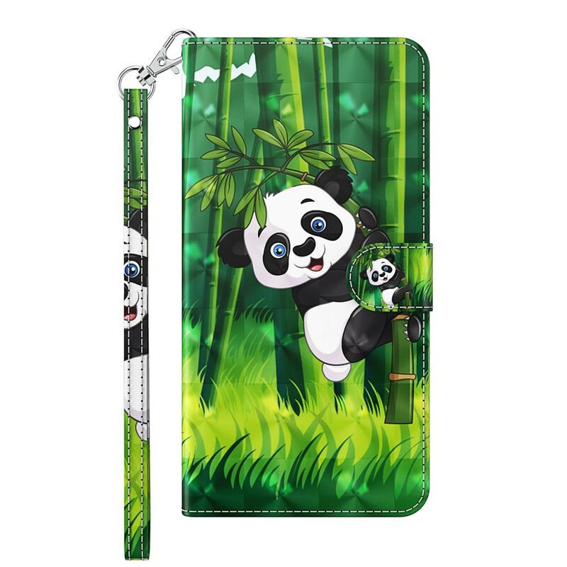 Fliptok / Bőrtok Huawei P Smart 2021 Panda És Bambusz