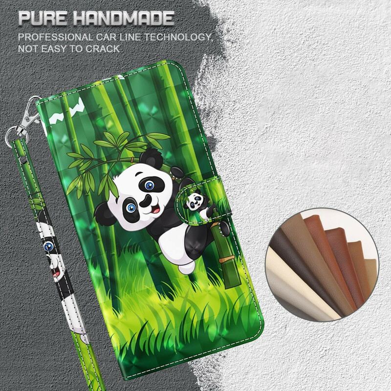 Fliptok / Bőrtok Huawei P Smart 2021 Panda És Bambusz