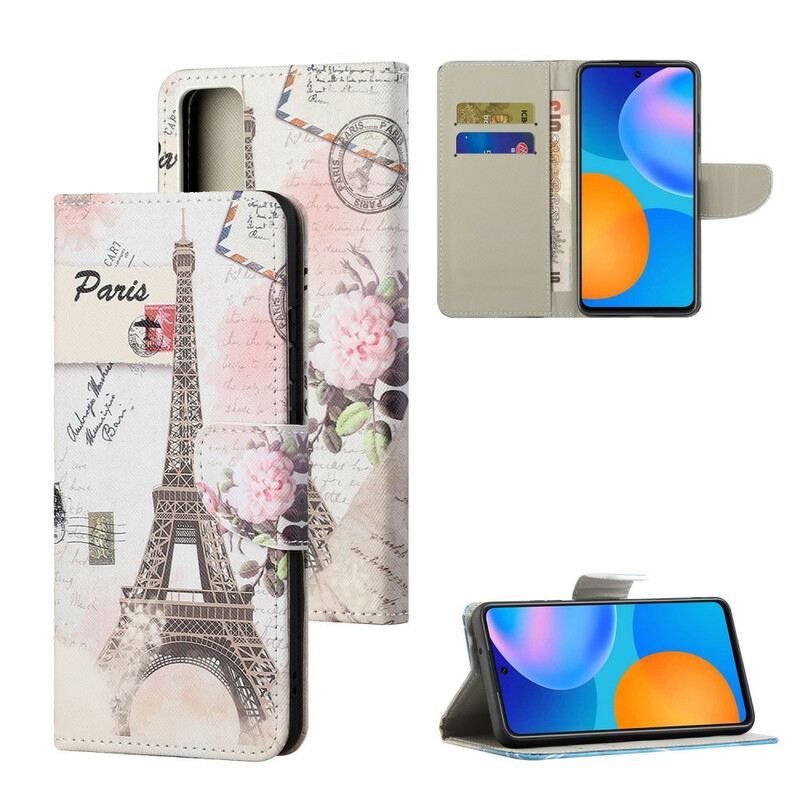 Kinyitható Tokok Huawei P Smart 2021 Retro Eiffel-torony