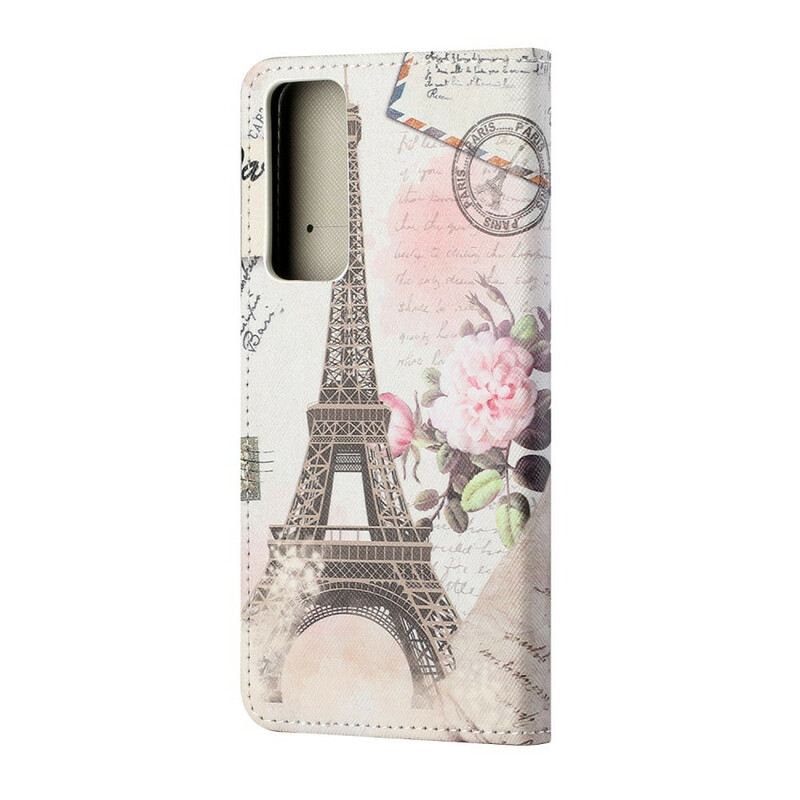 Kinyitható Tokok Huawei P Smart 2021 Retro Eiffel-torony