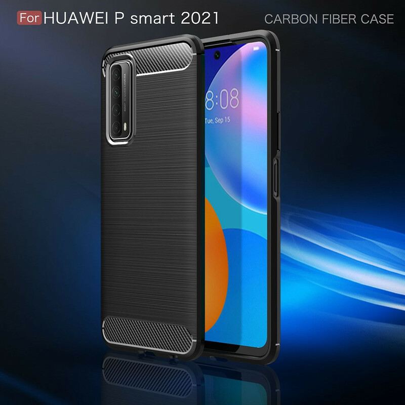 Telefontok Huawei P Smart 2021 Csiszolt Szénszálas