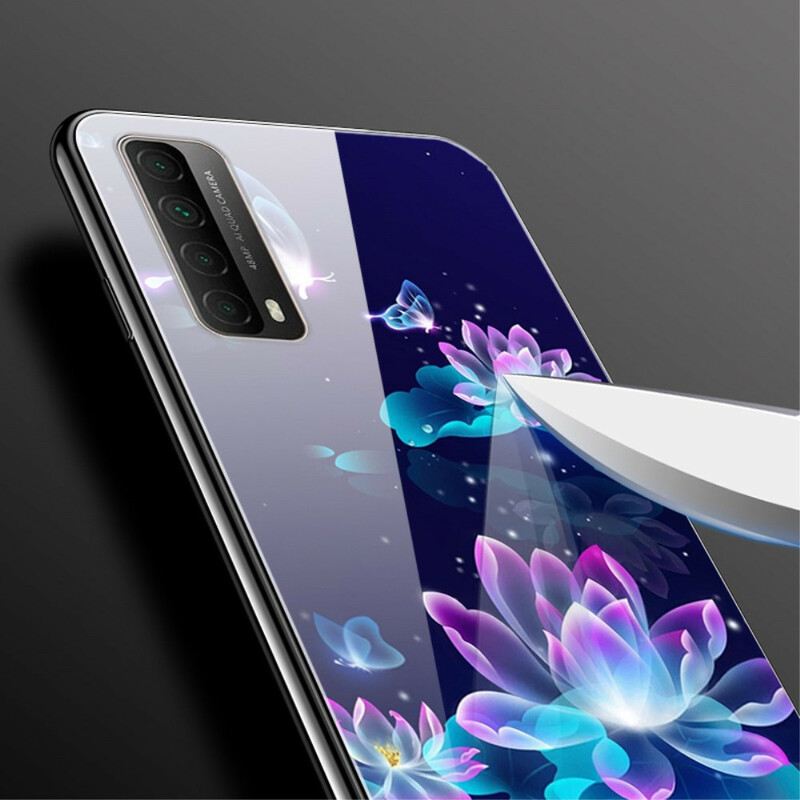 Telefontok Huawei P Smart 2021 Fancy Flowers Edzett Üveg