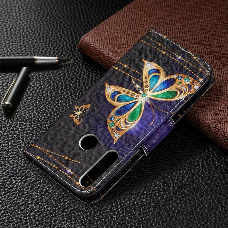 Kinyitható Tokok Huawei Y6p Magic Butterfly