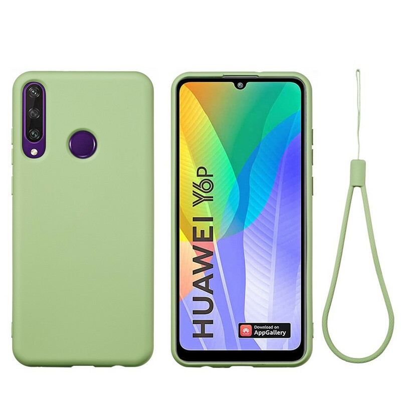 Tok Huawei Y6p Folyékony Szilikon Nyakpánttal