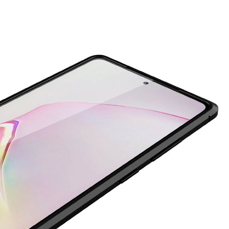 Tok Samsung Galaxy Note 20 Dupla Vonalú Litcsi Bőrhatás