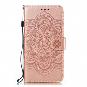 Fliptok / Bőrtok Huawei P Smart Z szíjjal Full Strap Mandala