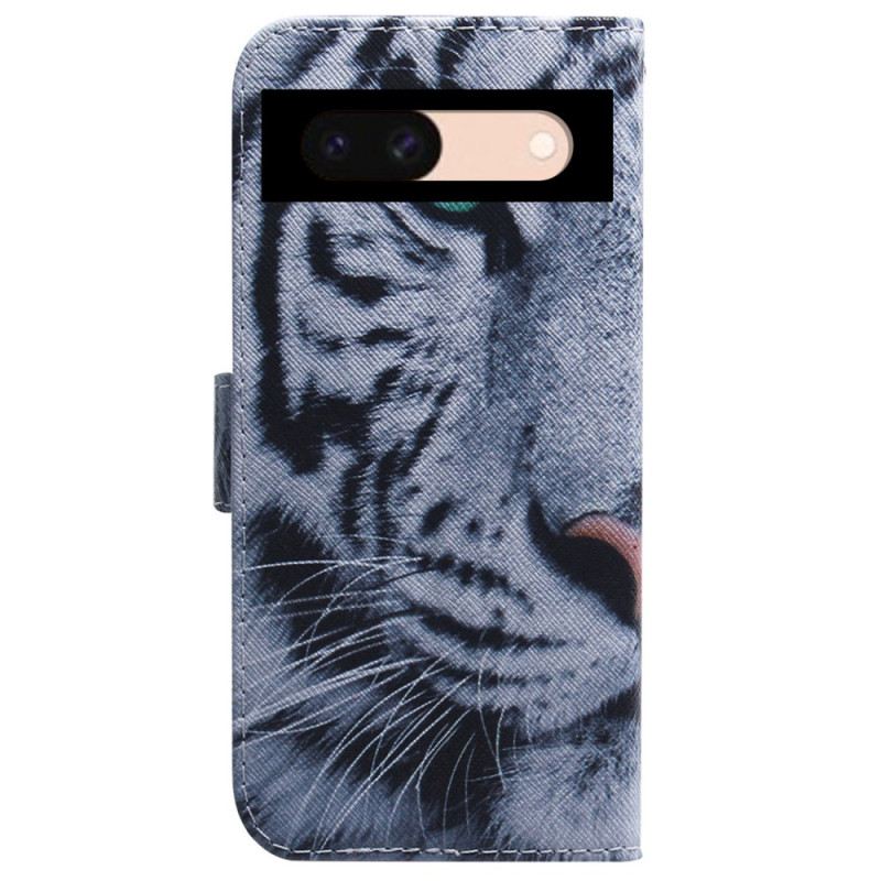 Fliptok Google Pixel 8a Fehér Tigris