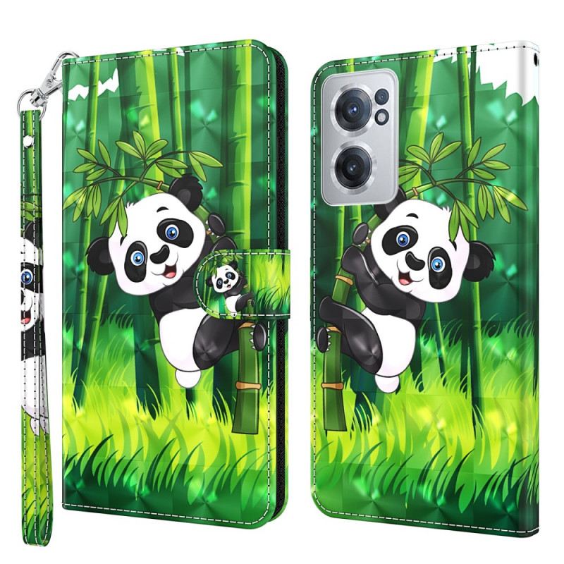 Fliptok / Bőrtok OnePlus Nord CE 2 5G Képregény Panda