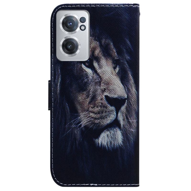 Fliptok / Bőrtok OnePlus Nord CE 2 5G Midnight Lion