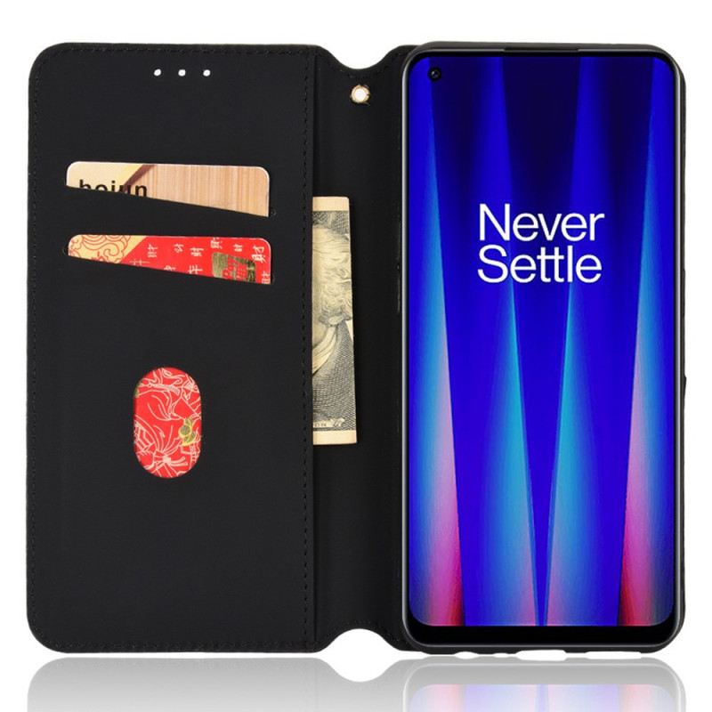 Fliptok OnePlus Nord CE 2 5G Bőrtok Sakktábla