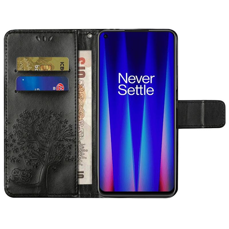 Kinyitható Tokok OnePlus Nord CE 2 5G Vésett Fa