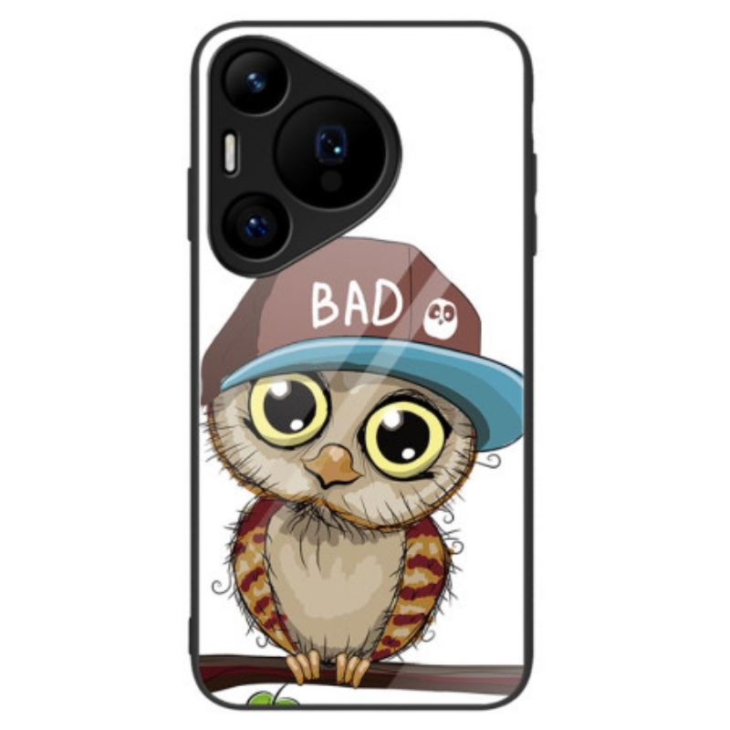 Mobiltelefon Tokok Huawei Pura 70 Pro Bad Owl Edzett Üveg