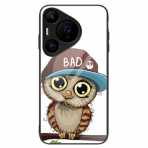 Mobiltelefon Tokok Huawei Pura 70 Pro Bad Owl Edzett Üveg