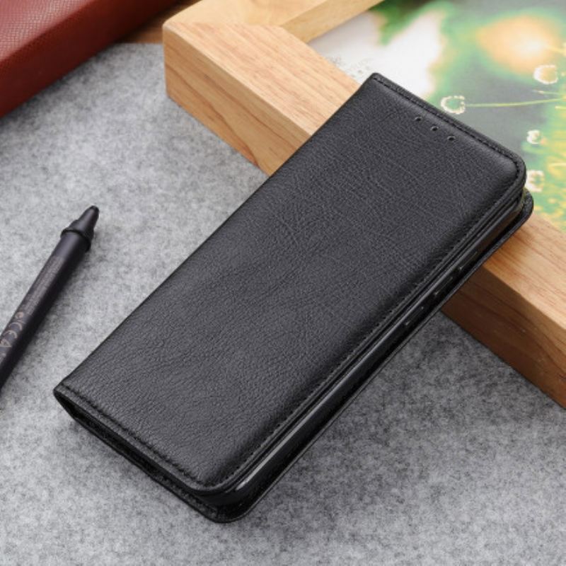 Fliptok Xiaomi Mi 11 Lite 4G / 5G / 5G NE Bőrtok Elegance Hasított Litcsi Bőr