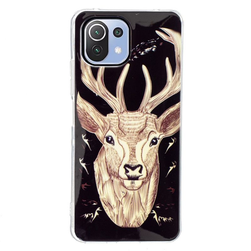 Telefontok Xiaomi Mi 11 Lite 4G / 5G / 5G NE Fluoreszkáló Majestic Deer