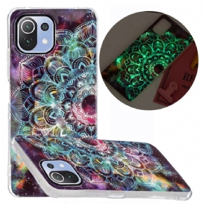 Telefontok Xiaomi Mi 11 Lite 4G / 5G / 5G NE Fluoreszkáló Színes Mandala