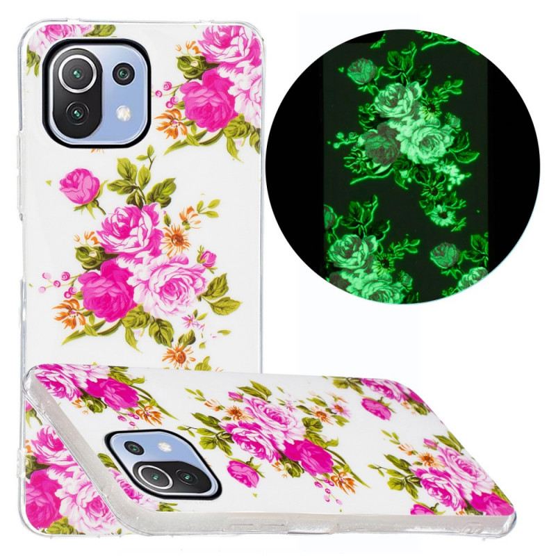 Telefontok Xiaomi Mi 11 Lite 4G / 5G / 5G NE Neon Liberty Flowers