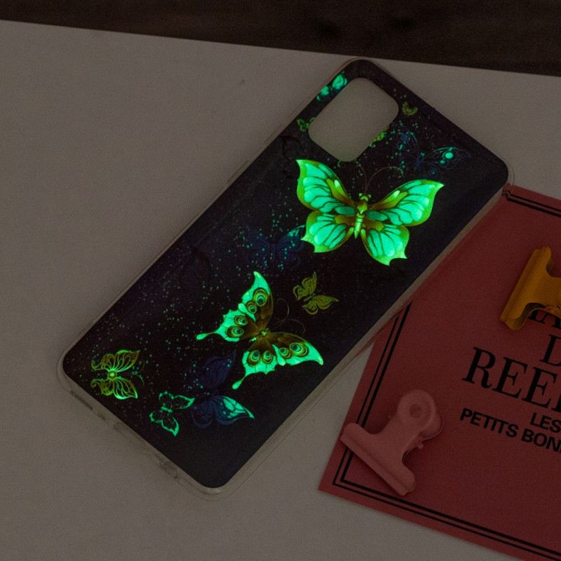 Tok Xiaomi Mi 11 Lite 4G / 5G / 5G NE Fluoreszkáló Arany Pillangók