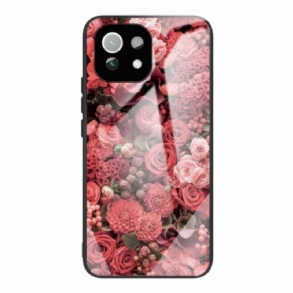 Tok Xiaomi Mi 11 Lite 4G / 5G / 5G NE Rose Flowers Edzett Üveg