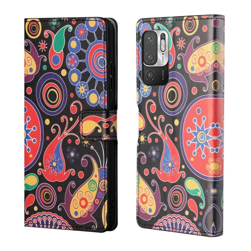 Fliptok / Bőrtok Poco M3 Pro 5G Galaxy Design