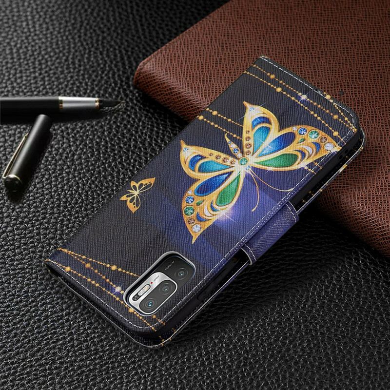 Kinyitható Tokok Poco M3 Pro 5G Magic Butterfly