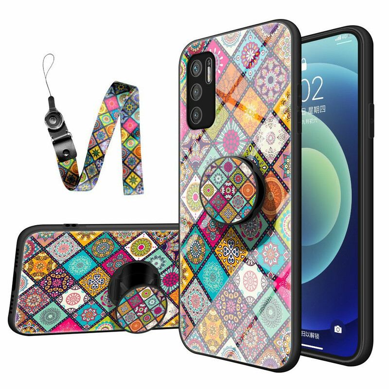 Tok Poco M3 Pro 5G Patchwork Mágneses Tartó