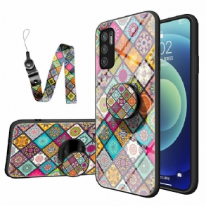 Tok Poco M3 Pro 5G Patchwork Mágneses Tartó